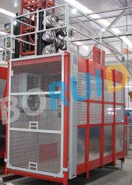 Passenger and Goods Construction Material Hoist Double Cage SC200 / 200