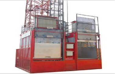 Painted or Hot Dipped Zinc Passenger Hoist SC100 / 100 With Cage Size 3 * 1.3 * 2.5m