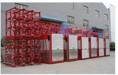 Painted or Hot Dipped Zinc Passenger Hoist SC100 / 100 With Cage Size 3 * 1.3 * 2.5m